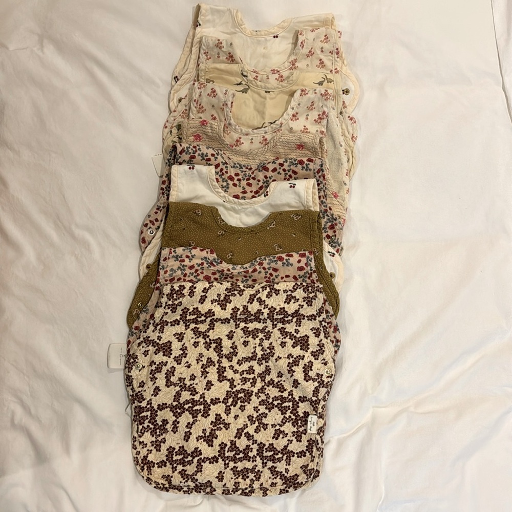 Kongas Slojd bibs. Set of 10. Excellent condition.